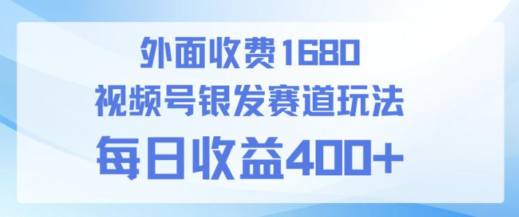 视频号银发赛道玩法,ai上手简单,新手小白可做,日收益4张+【附带教程】